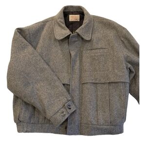 Oversize Gray Wool Jacket